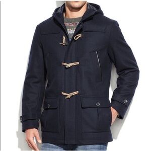 Nautica Charcoal Gray Wool Toggle Pea Coat Men’s XL